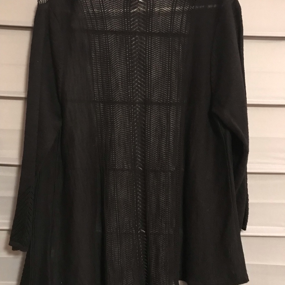 Black 2/4 length cardigan